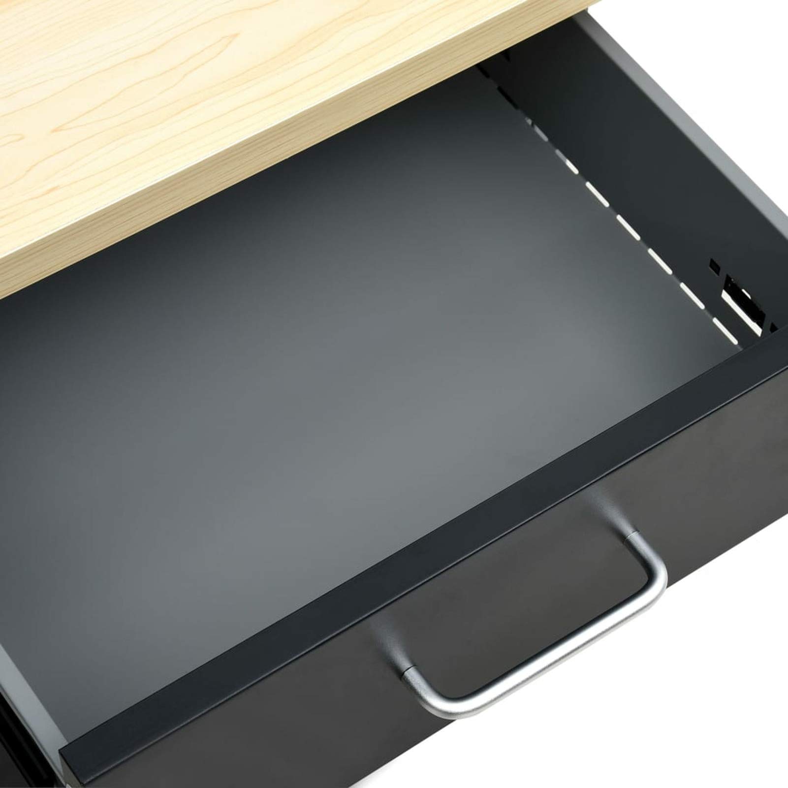Set para Taller Banco de Trabajo de Acero Negro 160x60x85 cm