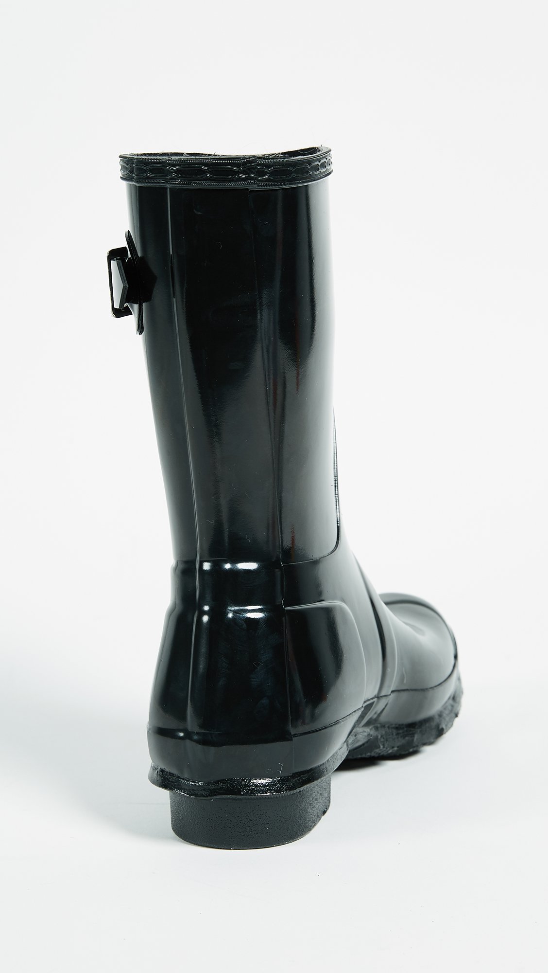 Hunter Women's Original Short Gloss Rain Boots (7, Navy Matte)
