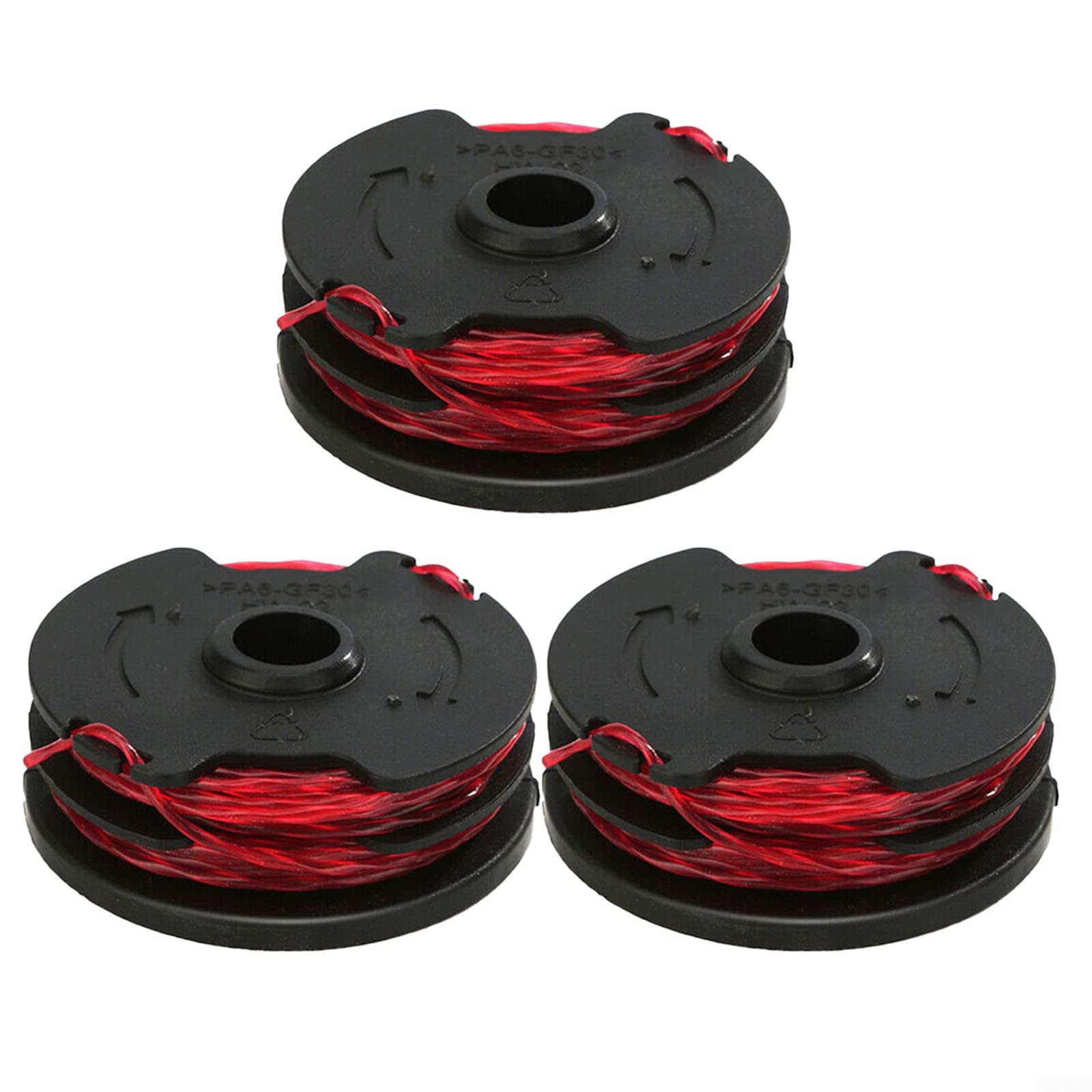 3 Pack String Trimmer Spool Line, Grass Trimmer Spool Line Lawn Mower Parts Replacement for Hyper Tough HT18-401-004-01