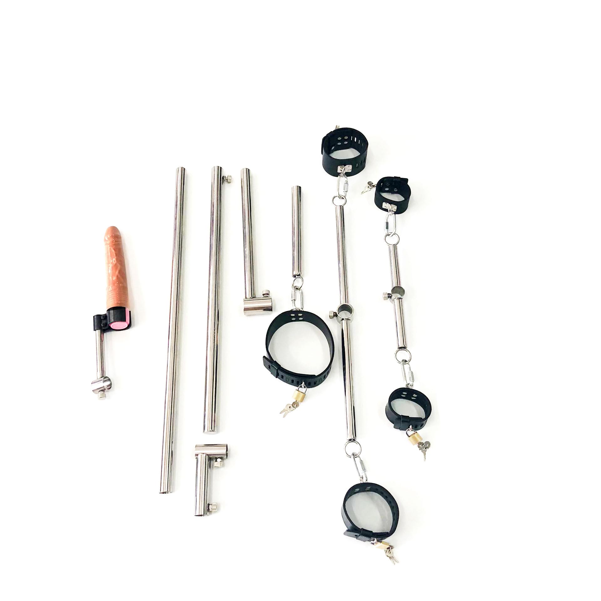 Kit de Contention BDSM Pilori Machine Slave avec Silicone Gode
