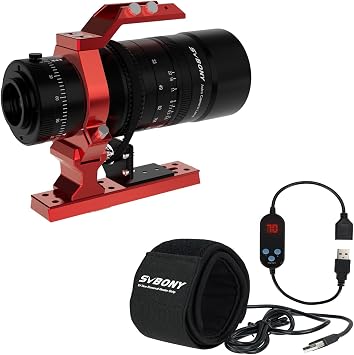 SVBONY SV172 Lens Warmer, 430mm Dew Heater Strip Bundle with SV555 APO Telescope, 54mm Astrophotography Telescope, Petzval Objective Structure, F4.5 to F22 Variable Aperture for Deep Sky Photography