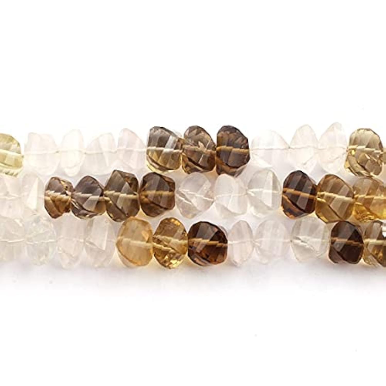 Perles rondelles mix stone pour fabriquer vos propres bracelets en pierres torsadées