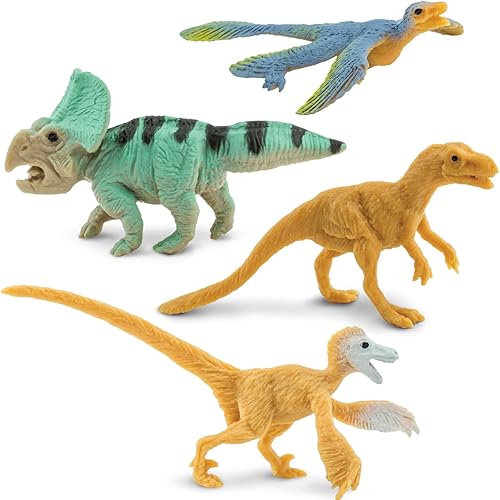 Miniatura 6 de Safari Ltd. Feathered Dinosaurs TOOB - Figuras de T-Rex, Velociraptor, Microraptor y más - Divertido juguete educativo para niños, niñas y niños a