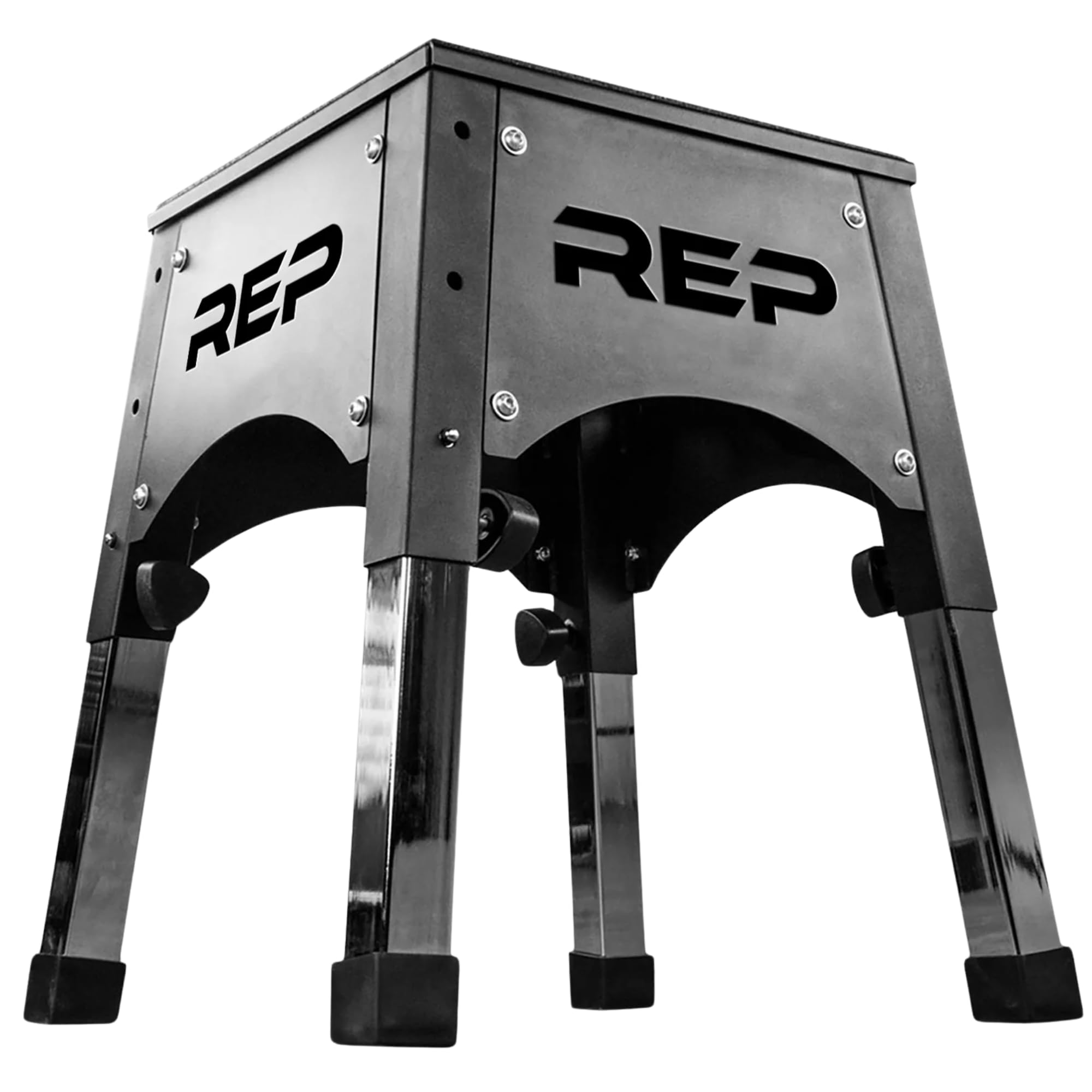 Adjustable Plyo Box | Metal Jump Platform | Home Gym Exercise Step | Plyometric Training Equipment | Fitness Workout Bench | Assembled Steel Jumping Boxes | Adjustable Height Workout Tool