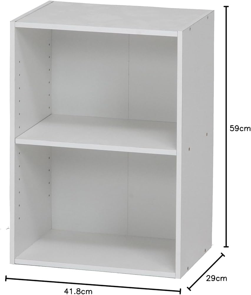 Amazon｜不二貿易(Fujiboeki) カラーボックス 2段 幅41.8×奥行29