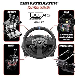 Thrustmaster T300 RS GT Force Feedback Racing Wheel - Officially licensed for Gran Turismo - PS5 / PS4 / Windows Thrustmaster T300 RS GT Force Feedback Racing Wheel - Officially licensed for Gran Turismo - PS5 / PS4 / Windows