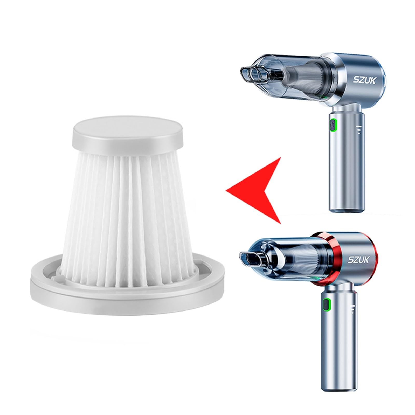 180000PA, Compatible con SZUK, filtro de aspiradora de coche/HEPA MAX(Set3)