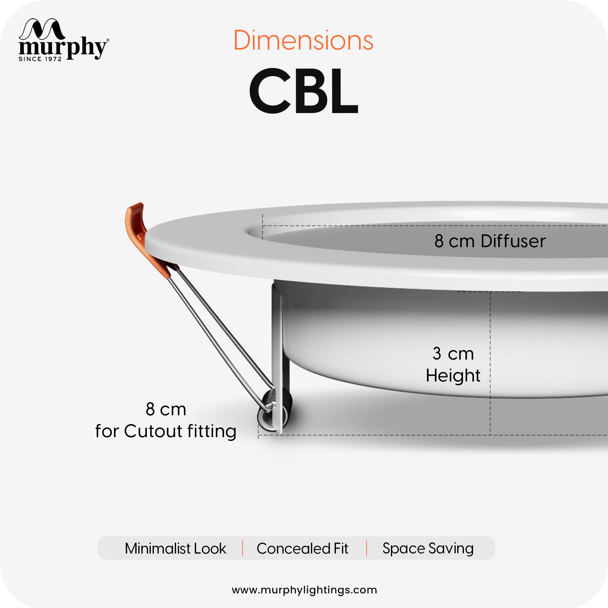 Murphy 9W LED Cool White CBL Round Panel Conceal Box Down Light, Pack of 6 3