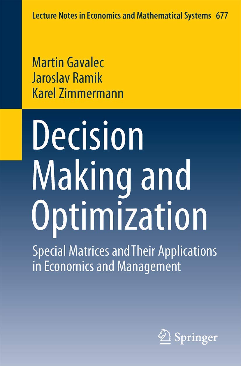 Decision Making and Optimization view 3