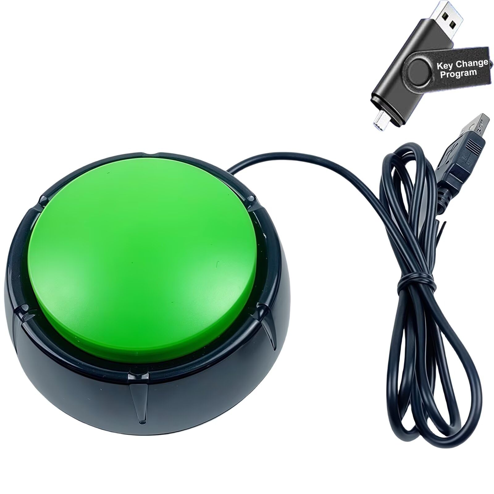 Clavier macro USB de programmation, touche d'entrée à une main, bouton de décision majeure, touche d'entrée par défaut, clavier de contrôle pour jeu PC, commutateur, réponse de loterie, clé USB avec