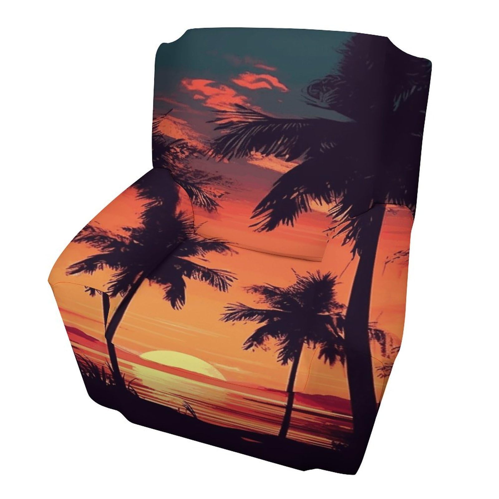 Housse de canapé motif coucher de soleil pour ambiance d'été