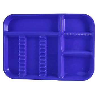 LA MIERE Dental Instrument Divided Tray, Autoclavable Divided Setup Tray, Divided Separate B-Lok Divided Tray, Size B Ritter - Plastic, 13-3/8" x 9-5/8" x 7/8" 1, Very Peri