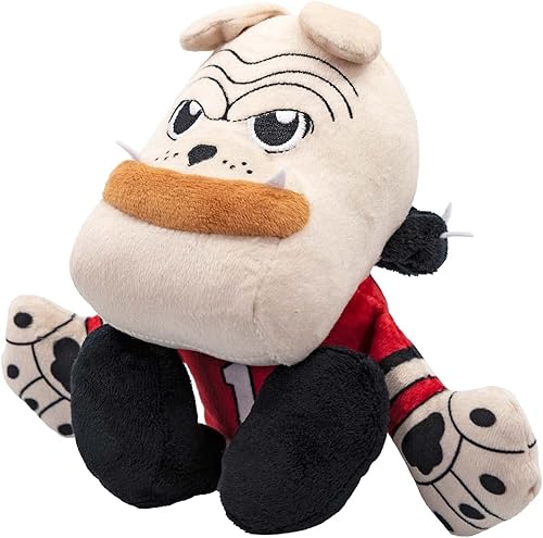 Miniatura 2 de Bleacher Creatures Georgia Bulldogs - Mascota peluda Dawg de 8 pulgadas, peluche sentado Kuricha, mascota suave inspirada en Chibi