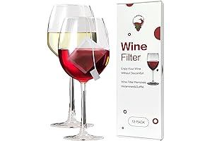 Wine Wand: Ultimate Wine Filter to Remove Histamine and Sulfite Sensitivity (Pack of 12)