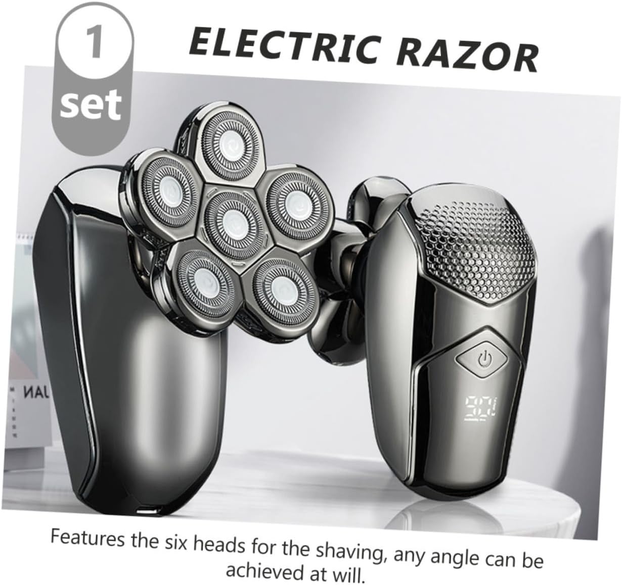 SHERCHPRY 1set Electric Rechargeable Shaver for Men Multi-Function Beard Trimmer Blades for Home Use and Face Grooming