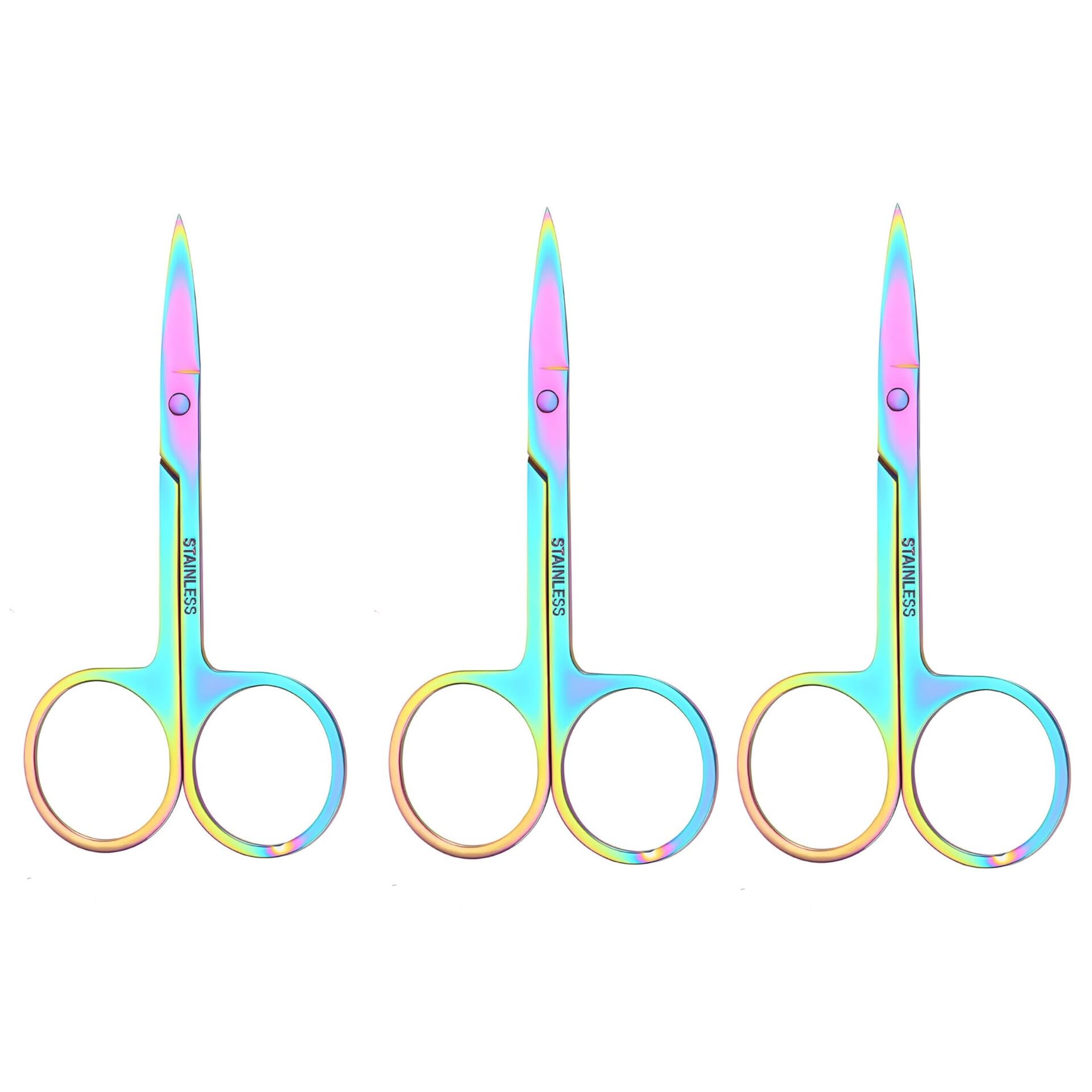 Feelhigh Small Straight Tip Nose Hair Scissor for Grooming, Stainless Steel Multi-Purpose Beauty Grooming Scissors for Facial Hair Removal and Hair Mustache Beard Eyebrows Ear Nose Trimming (3) (B0CW19VV1L) Amazon Price History, Amazon Price Tracker