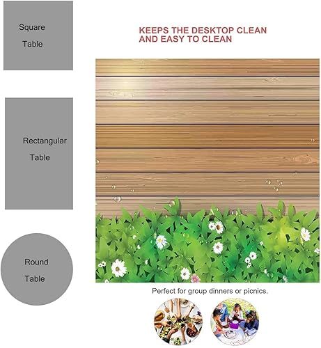 Vista 8 de Outer Space Mantel Redondo para Mesa De 4 Sillas Bue Orangerustic Mantel decorativo de mesa 30 x 30 pulgadas