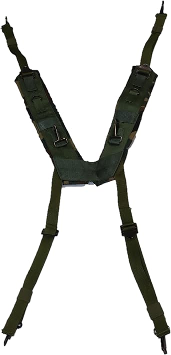 McGuire Gear GI Style H-Style Suspenders, ALICE Gear Compatible, Made of Durable Nylon, Imported