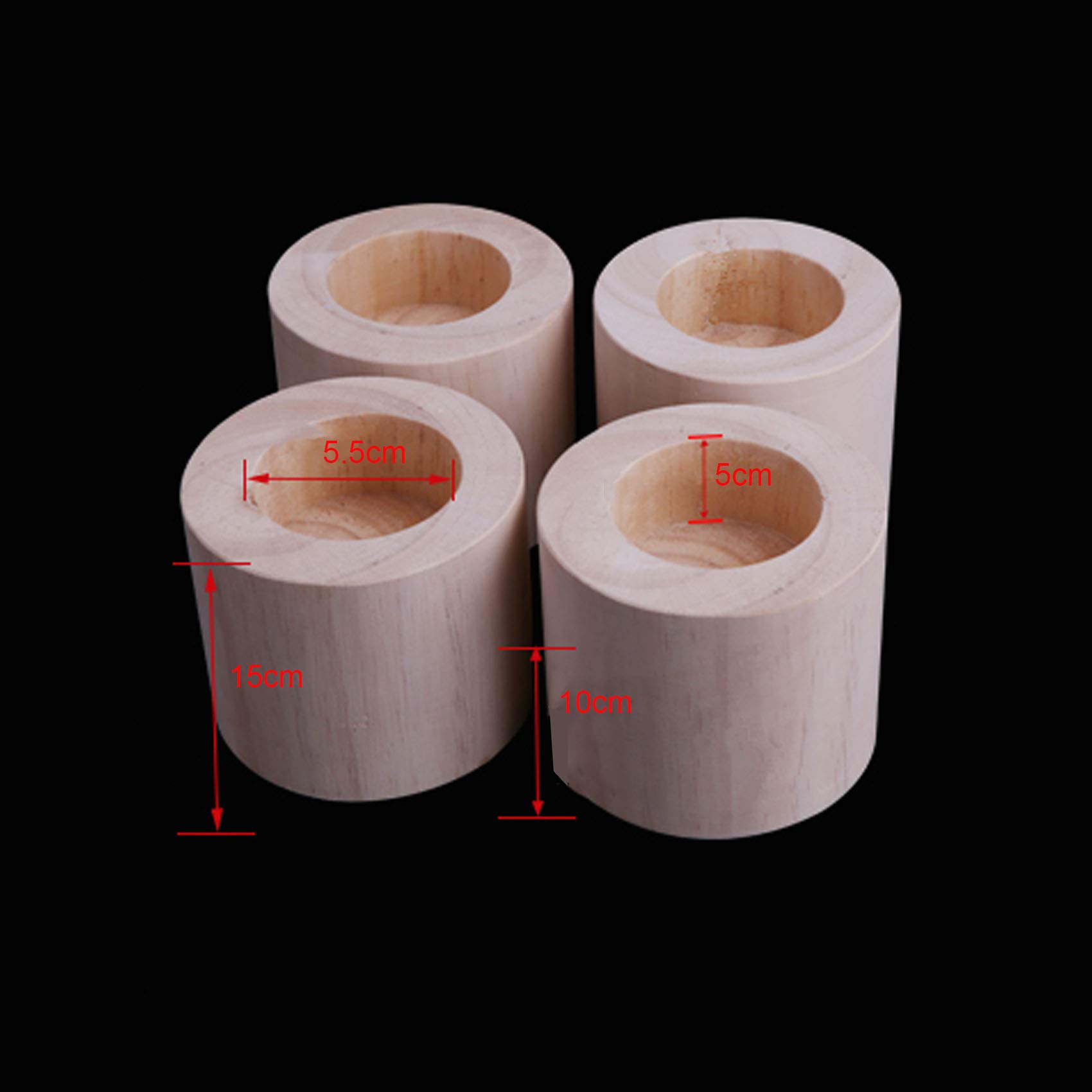 Sollevatori per mobili in legno resistente, 10 cm, per culla, toletta e altro, ideali per uso domestico