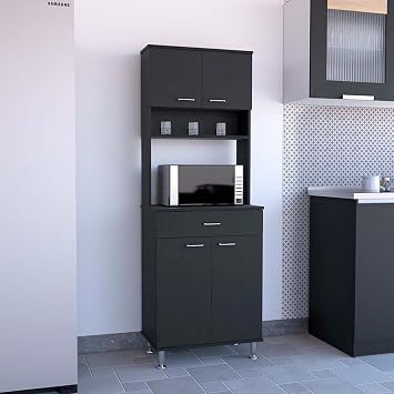 Tuhome Della 60 Pantry Black-Wenge