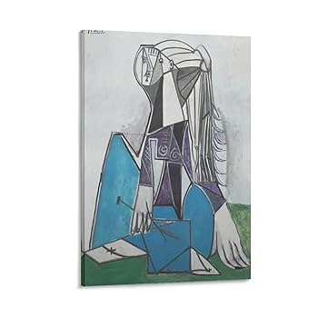 パブロ・ピカソ、シルヴェット・ダヴィット、希少な画集より、新品高級額装付 パブロ ピカソ「シルヴェット ダヴィッドの肖像」額縁4色選択