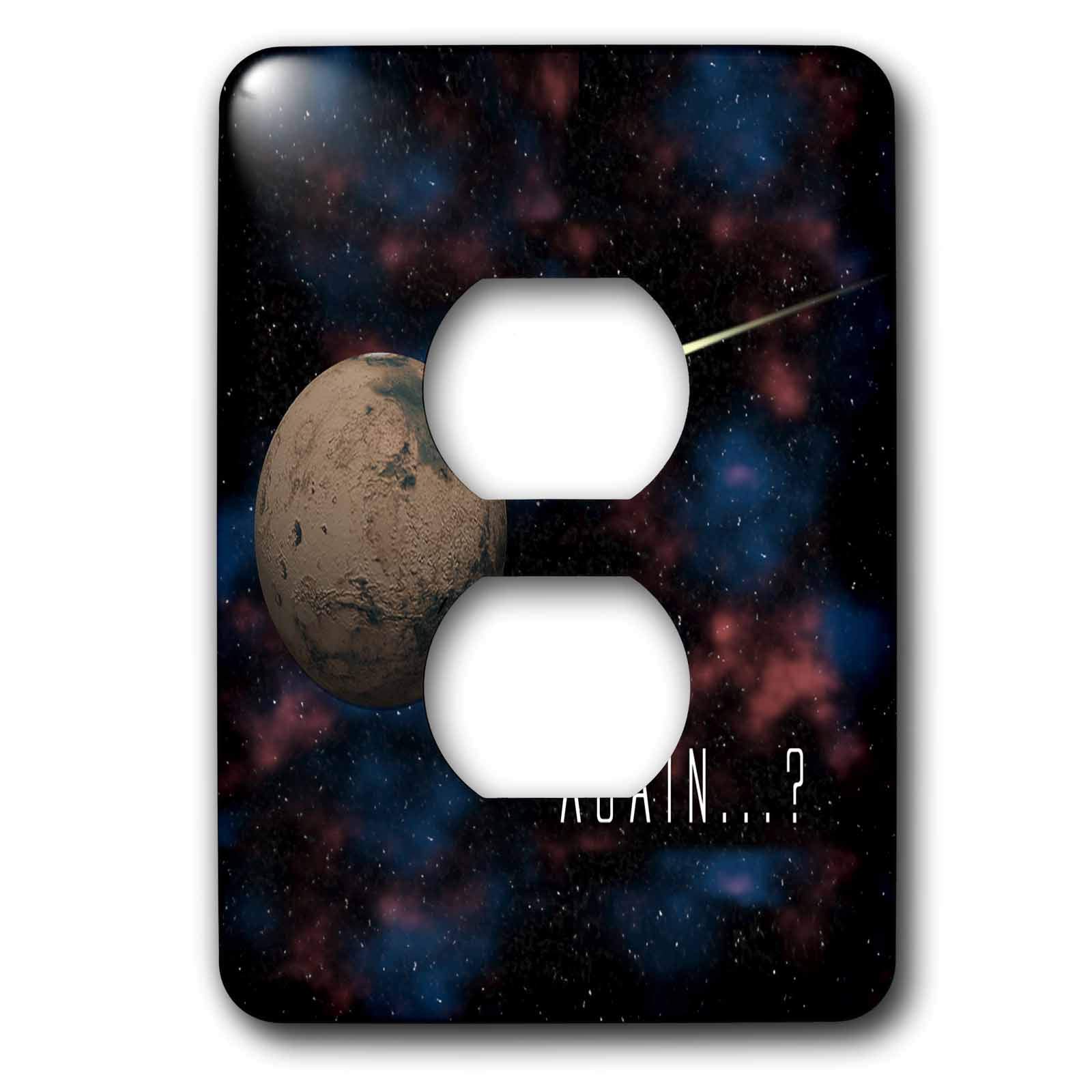 Double prise Mars science-fiction 3dRose lsp_20510_6 pour habillage mural de prise de courant