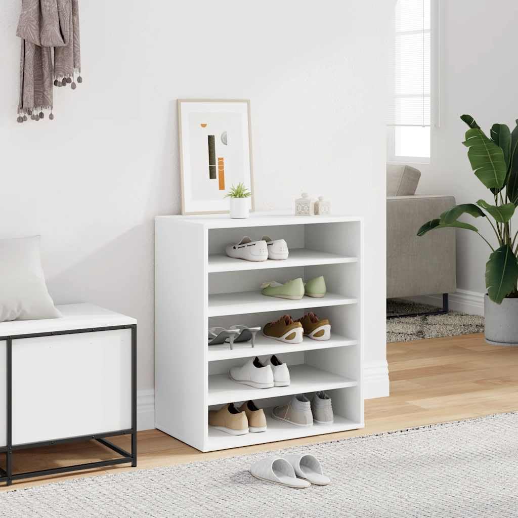 vidaXL Scarpiera Bianca 60x35x70 cm in Truciolato
