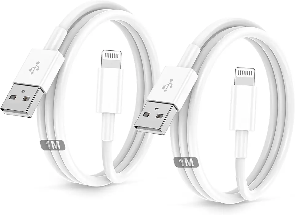 BSTOEM IPhone Ladekabel 2Pack 1M+1M USB auf Lightning Kabel MFi Zertifiziert für Apple Schnellladekabel,für IPhone 14/13/12/11/Pro/ProMax/Mini/XS/XR/MAX/X/8/7/6/6s/Plus/SE/iPad Mini