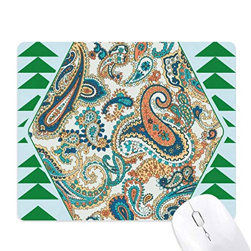 Tapis de souris green pine tree et poisson abstrait pour bureau moderne