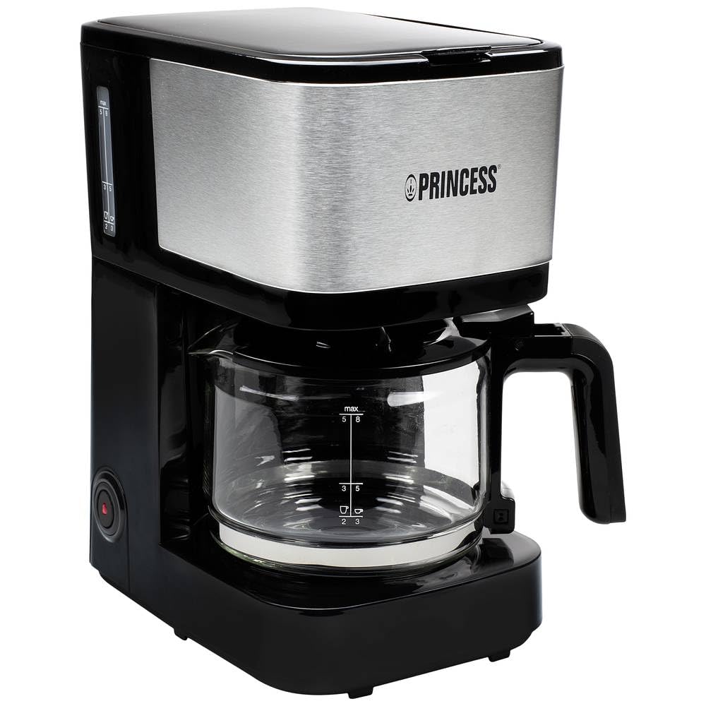 Princess Compact 8, cafetière filtre, 8 tasses, 0,75 L, filtre permanent
