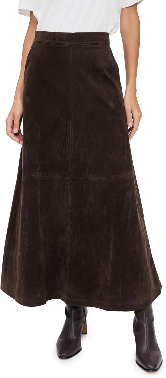JOE'S JEANS Women's The Tavi Vegan Suede Skirt