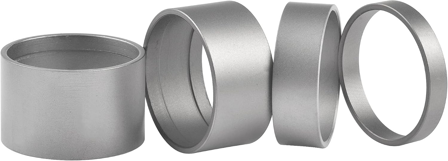 Titanium Bicycle Headset Spacer 1-1/8" (5-10 - 15-20mm) Pack of 4