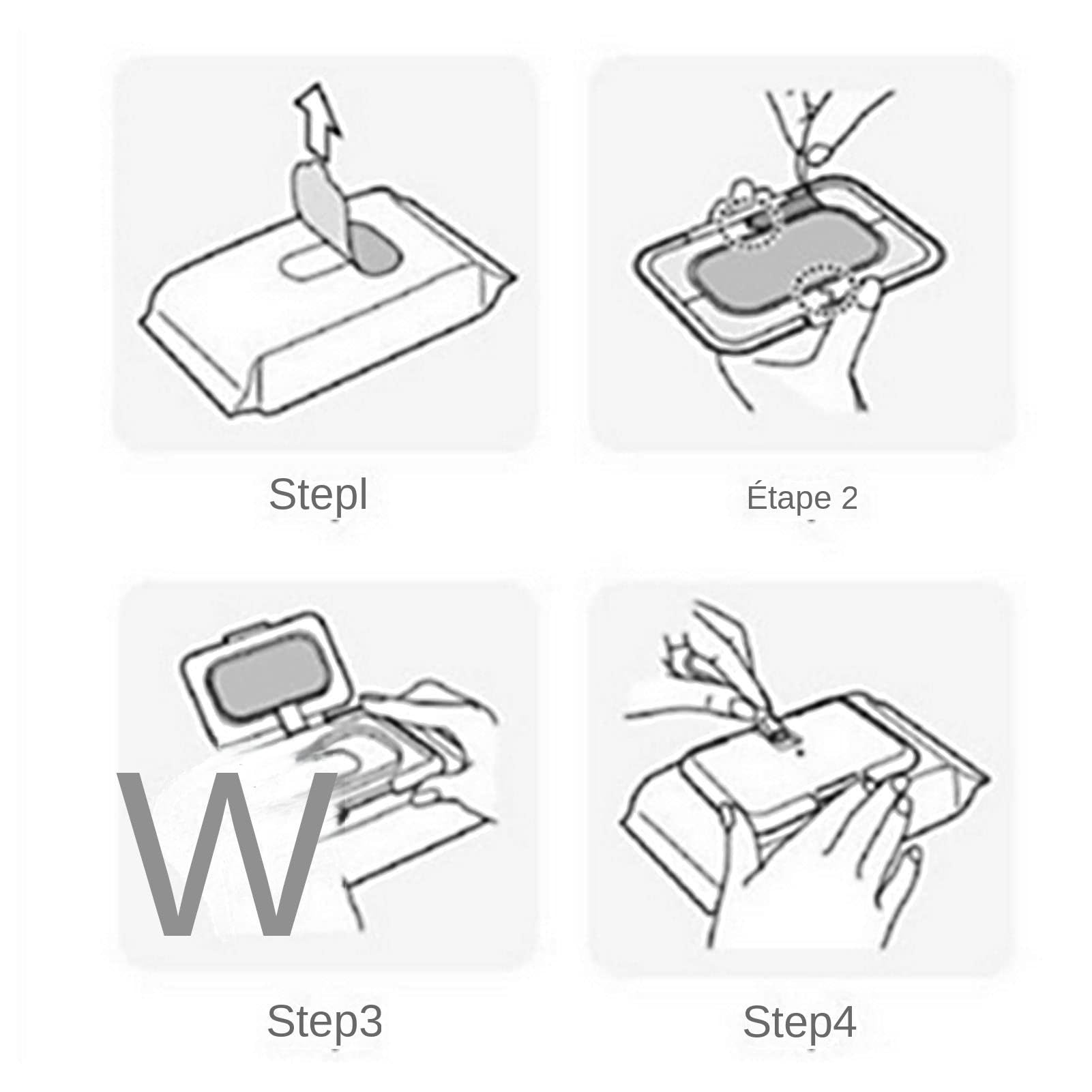Chauffe-Lingettes Pour Bébé avec Thermostat Boîte de Lingettes Humides Support Distributeur