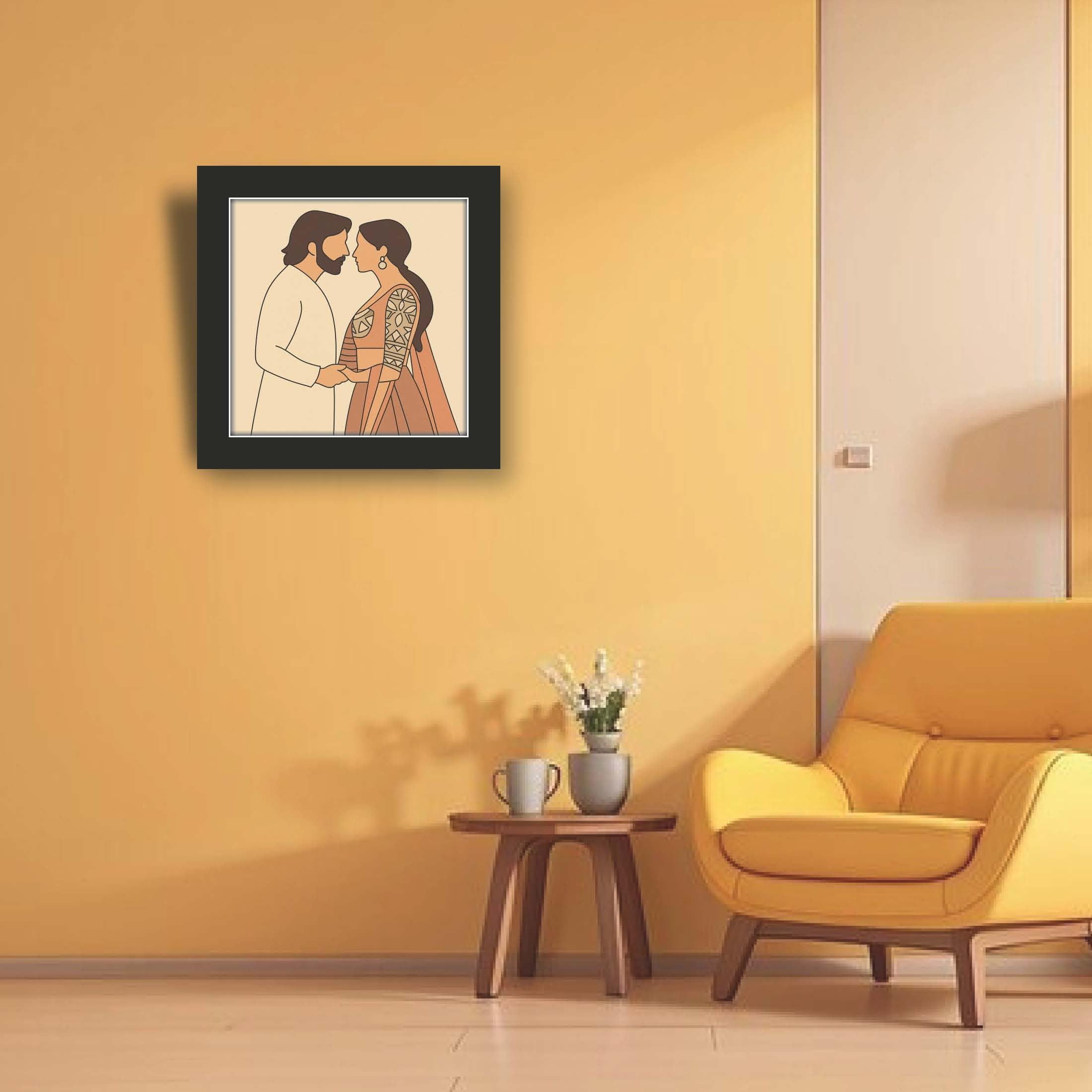 Minimalist Style Frame - Personalized Simplistic Artwork – view 2