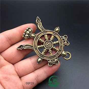 【修縁堂】真言宗 密教法具 法輪です 寺院用仏具 Amazon｜ミニ仏具【法器】 法輪（高さ7 cm）密教で使われる仏具
