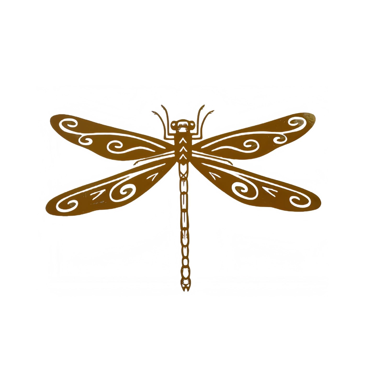 GMBYLBY Metal Dragonflies Statue Handcrafted for Garden Outdoor Decoration Rust Resistant Iron Art Sculpture Ornament Weather Resistant Dragonflies Metal Art Sculpture