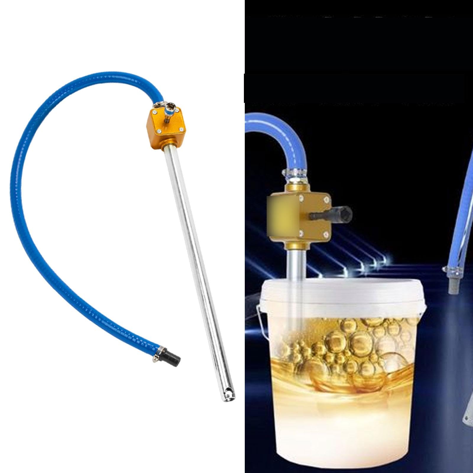 F Fityle Bomba de transferencia de líquidos Bomba de combustible manual para agua Gasoil Extractor de líquidos Extracción bidireccional manual Herramienta de