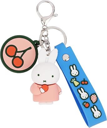 Miffy Bunny Keychain, Cute Keychain, Bag Charm for Tote Bags