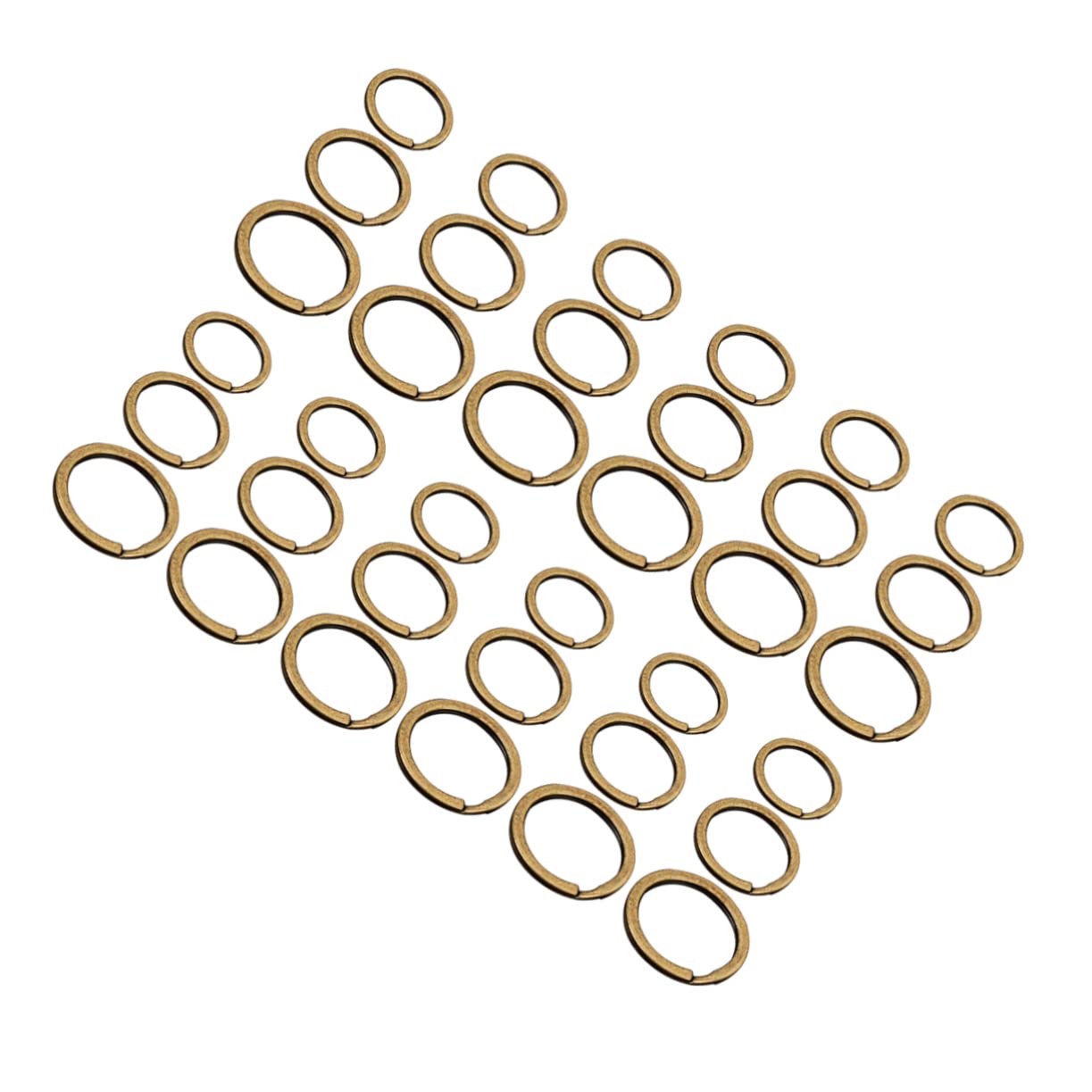 Schlüsselanhänger Ringe aus Kupfer, Retro Schlicht