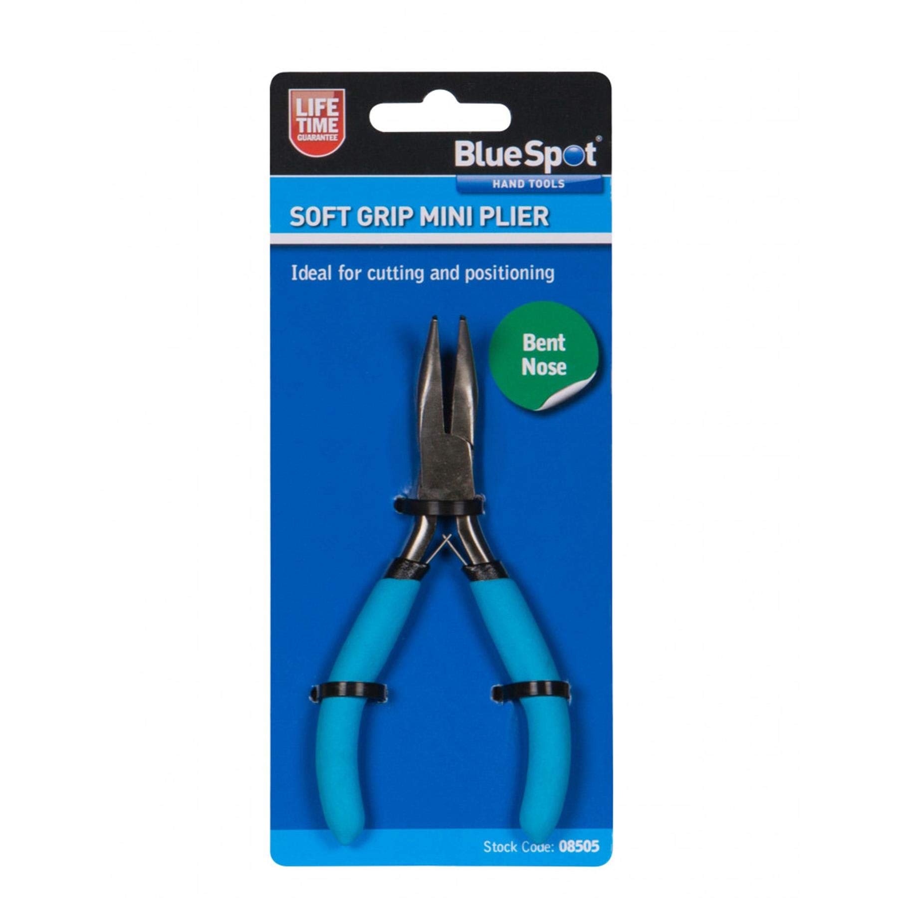 Bluespot Soft Grip Mini Bent Nose Pliers 80mm