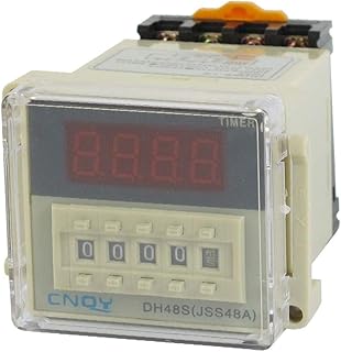 New Lon0167 DH48S-1Z LCD Display Digital Time Timing Delay Relay 0.01S-9999H 220VAC w Base(DH48S-1Z LCD-Display Digitales Zeitrelais 0.01S-9999H 220VAC w Basis