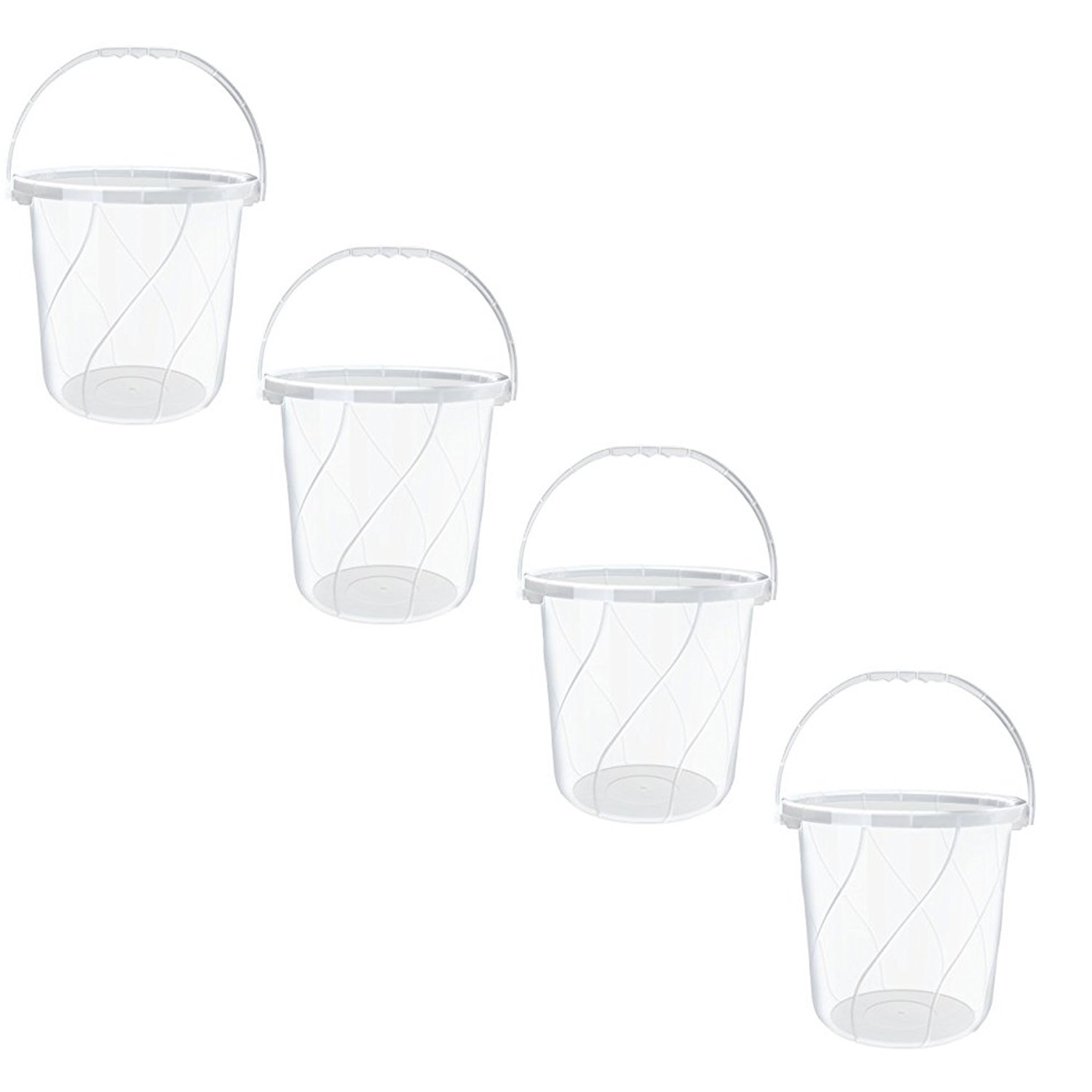 Milton Orbit Bucket Set of 4, 20 LTR, Clear Amazon.in Home Improvement