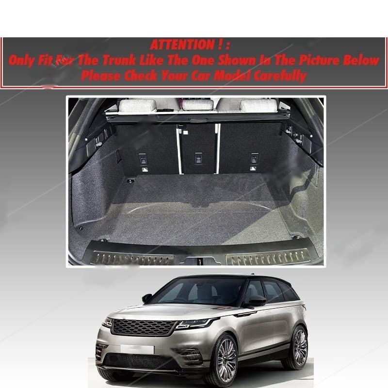 Tapis de coffre Range Rover Velar noir rouge ajustement parfait 2017 à 2020