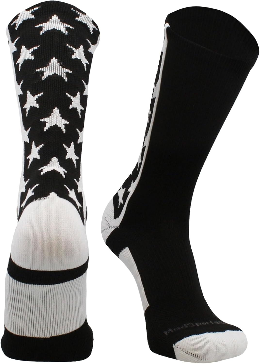 MadSportsStuff All Stars Socks with Stars Crew Athletic Socks Youth Basketball Socks Girls Basketball Socks Boys