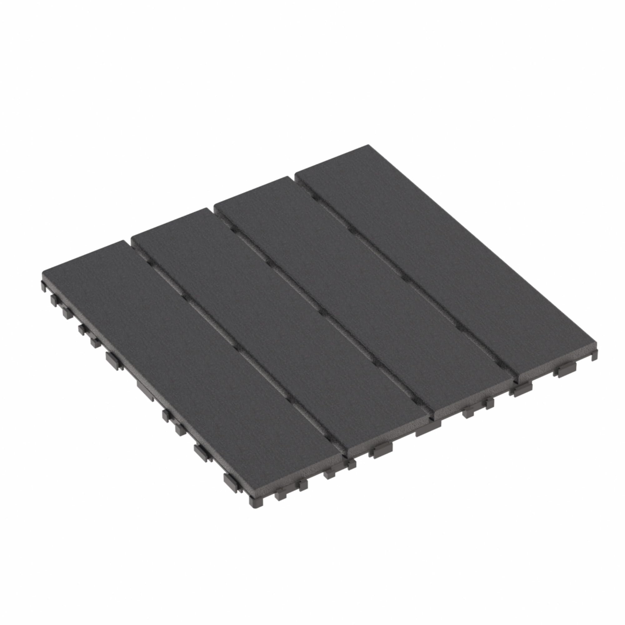44 pack interlocking deck tiles, 12 x 12 inch square patio flooring outdoor waterproof, anti-slip, all weather use, plastic decking tiles for poolside balcony backyard, grey