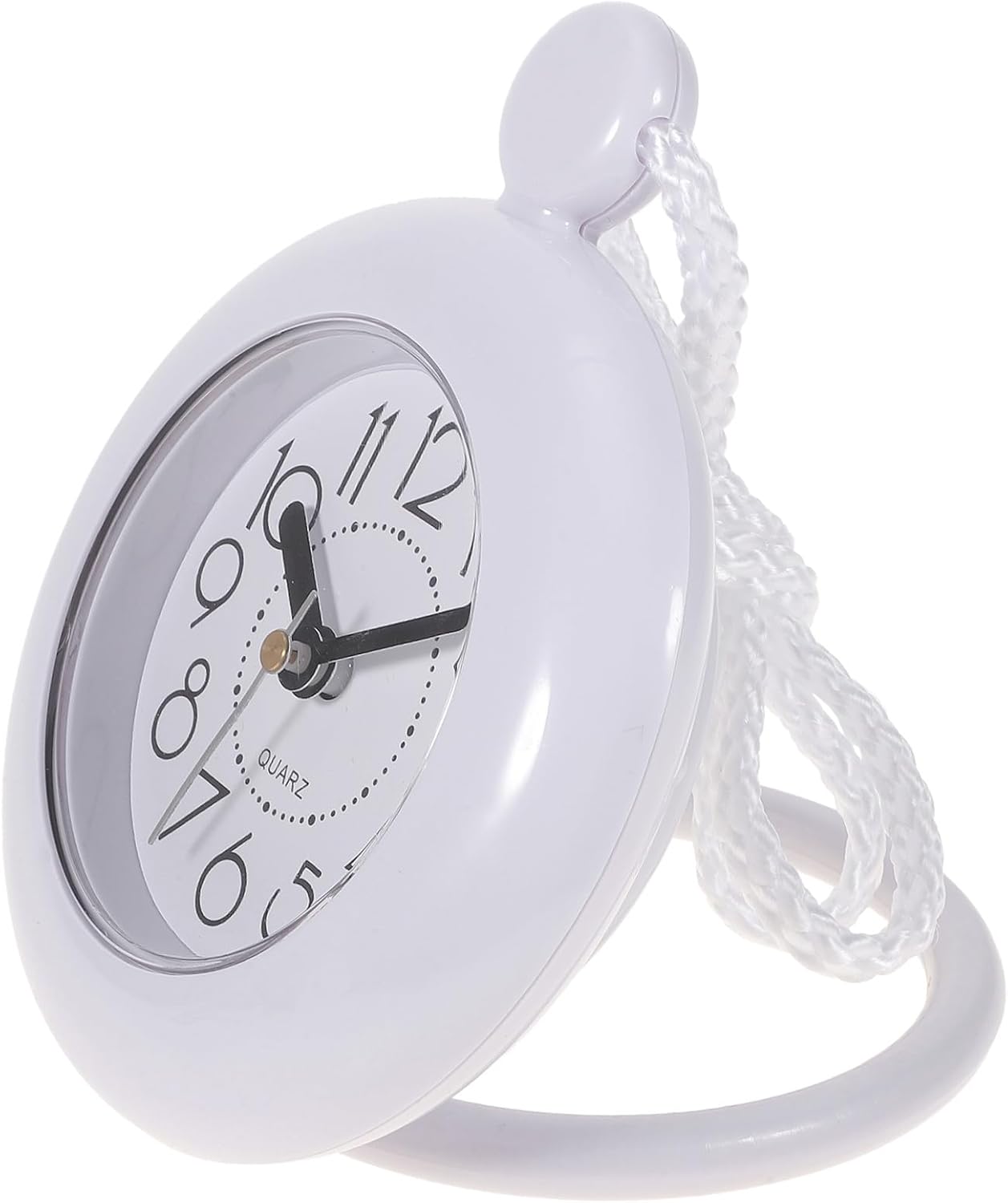 Waterproof Silent Wall Clock for Bathroom Mute Hanging Shower Clock Without Battery Decor for Home and Shower Use