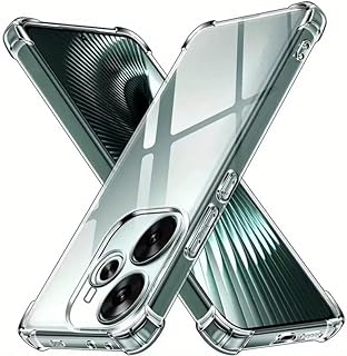 جراب لموبايل شاومي ريدمي نوت 14 شبكة الجيل الخامس 5G، جراب خلفي شفاف وسادة هوائية من السيليكون الناعم مضاد للخدش واقي من الصدمات، لشاومي ريدمي نوت 14 شبكة الجيل الخامس 5G من ايموديل® (شفاف)