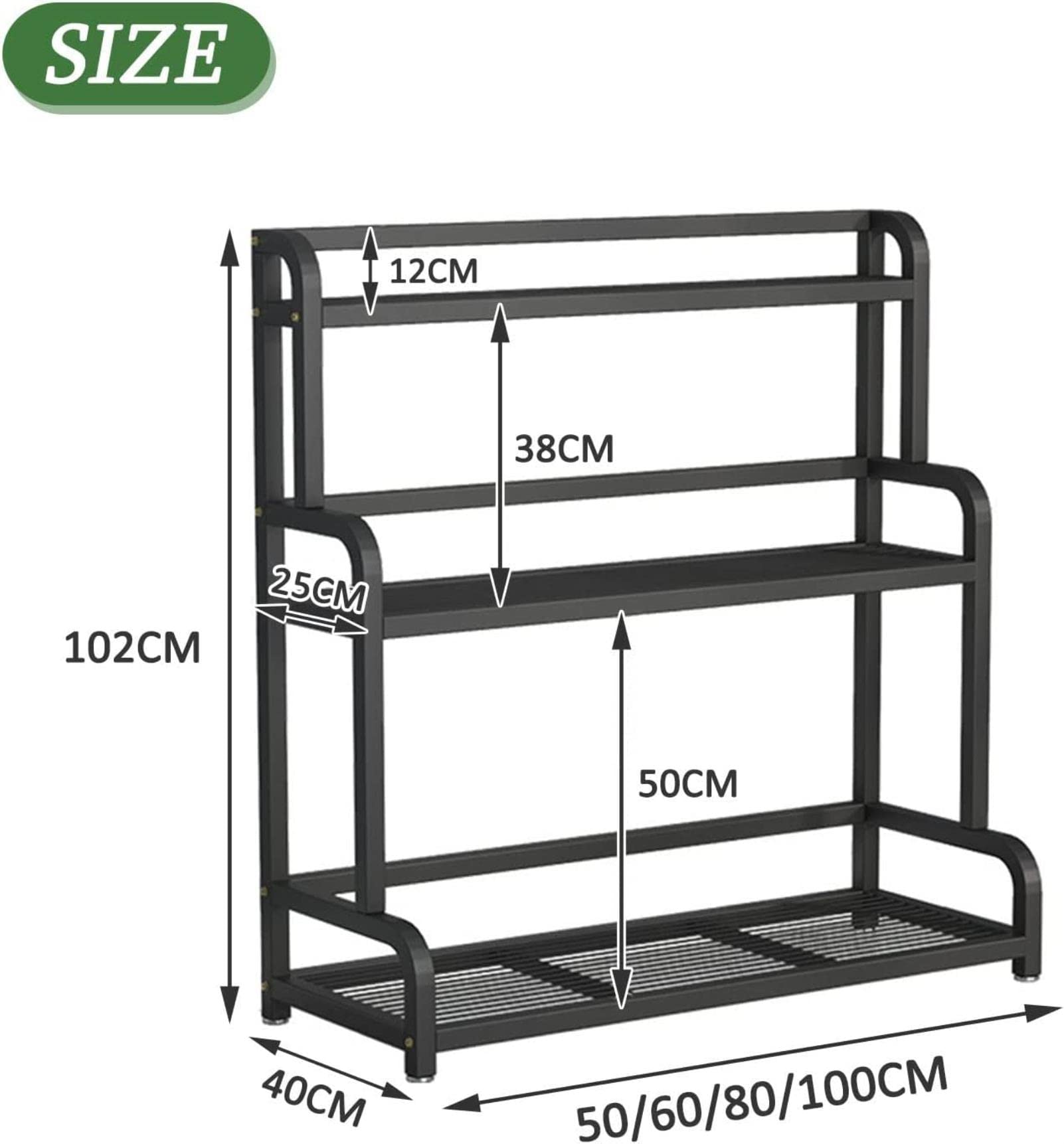 Support échelle à 3 niveaux pour pot de fleurs autoportant avec barre arrière, étagère d'intérieur et d'extérieur pour jardin et terrasse