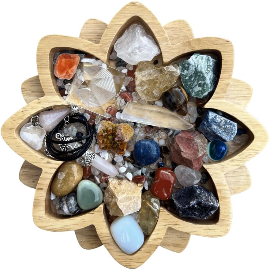 Lotus Crystal Tray for Stones Crystals and Healing Stones