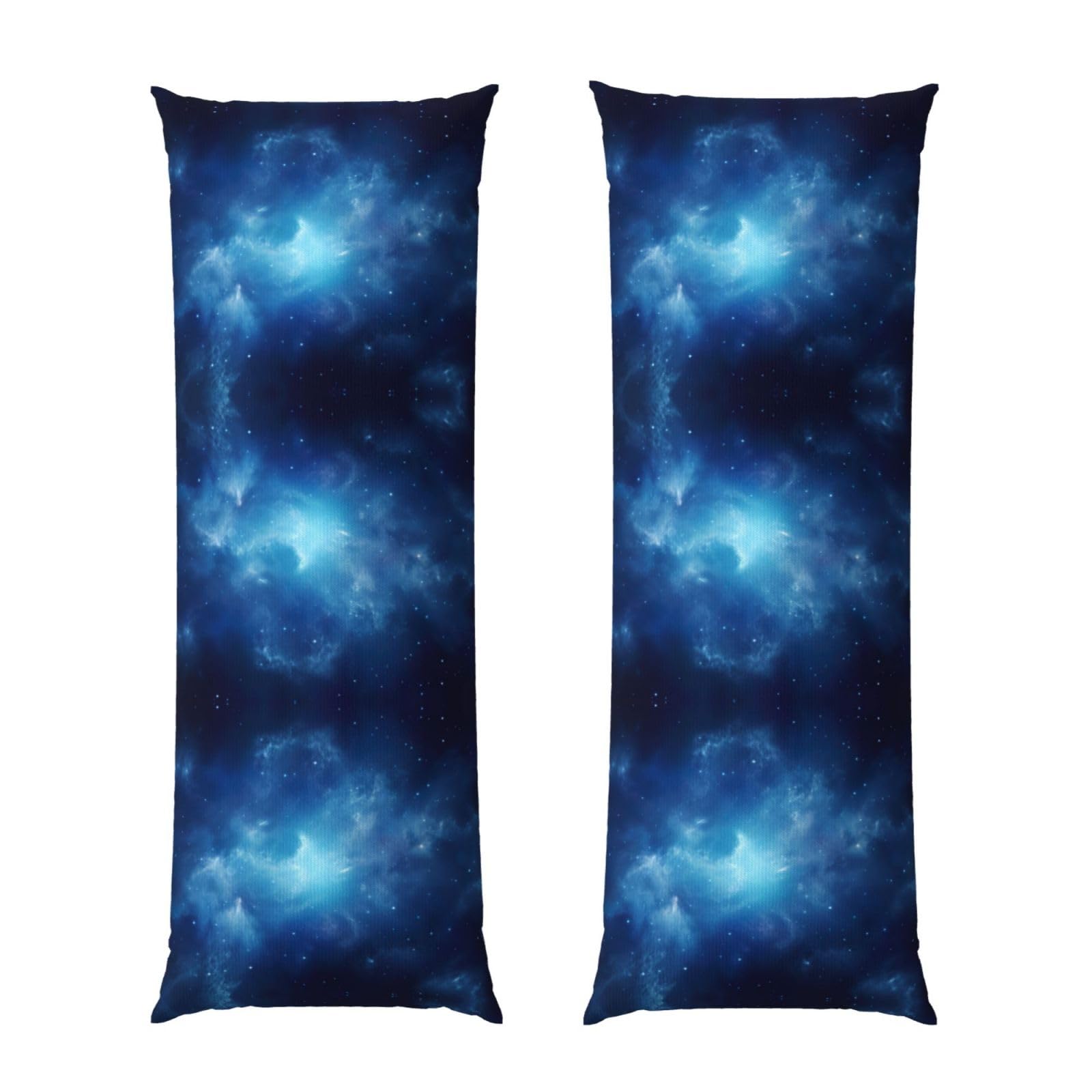 Housse de coussin galaxy2 bleu 50,8x137,2 cm pour lit